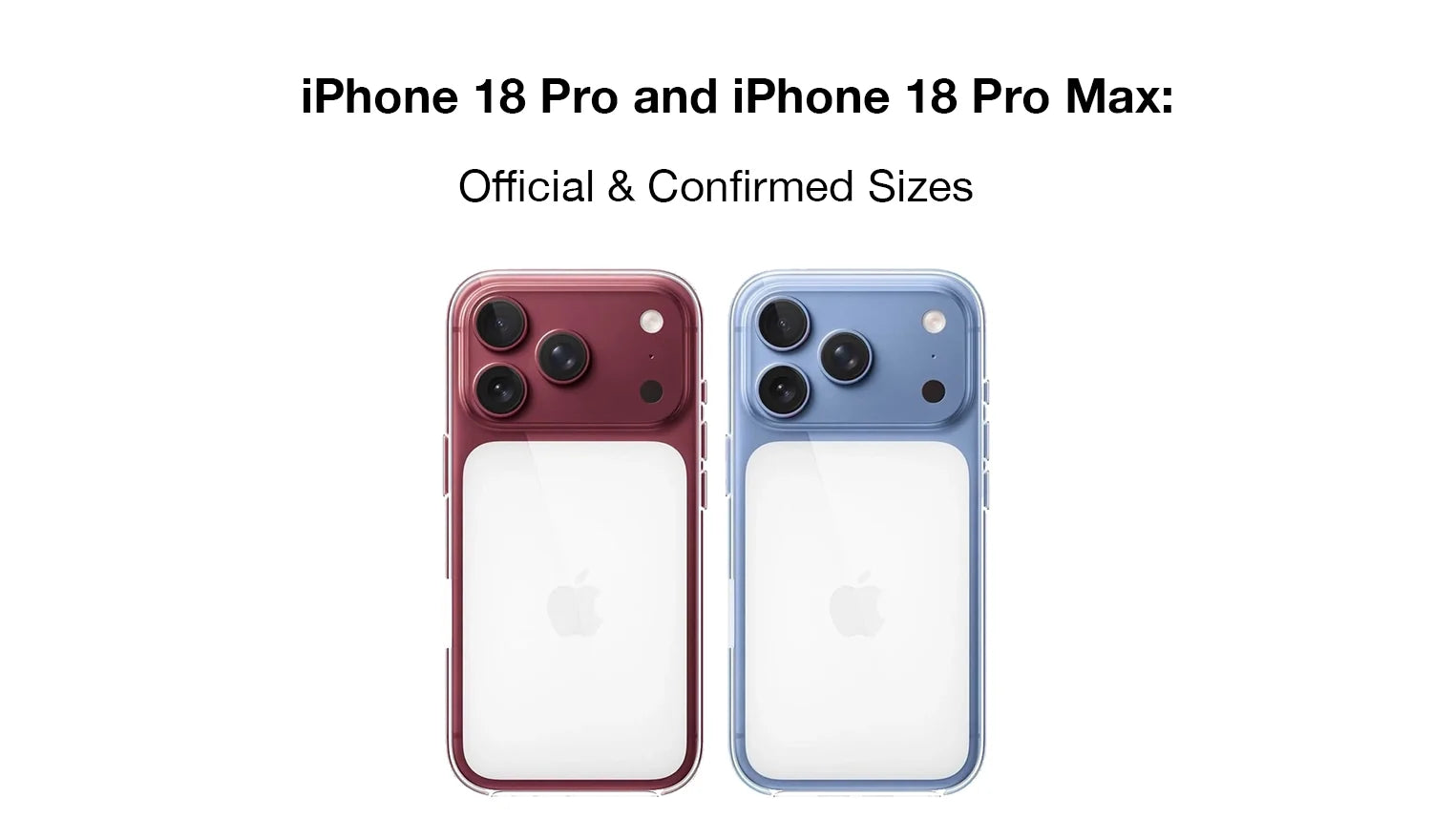 Phone 18 Pro and iPhone 18 Pro Max: Official Sizes