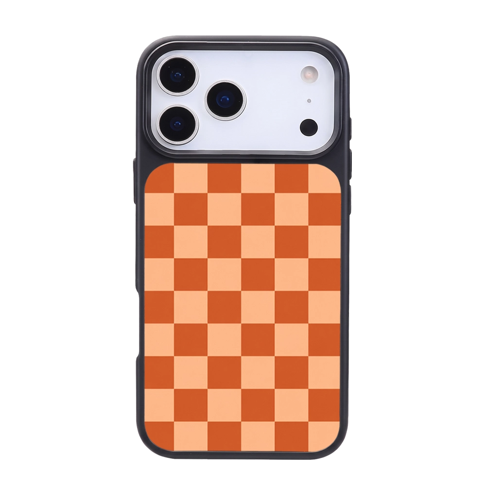 Orange Checkerboard Pattern
