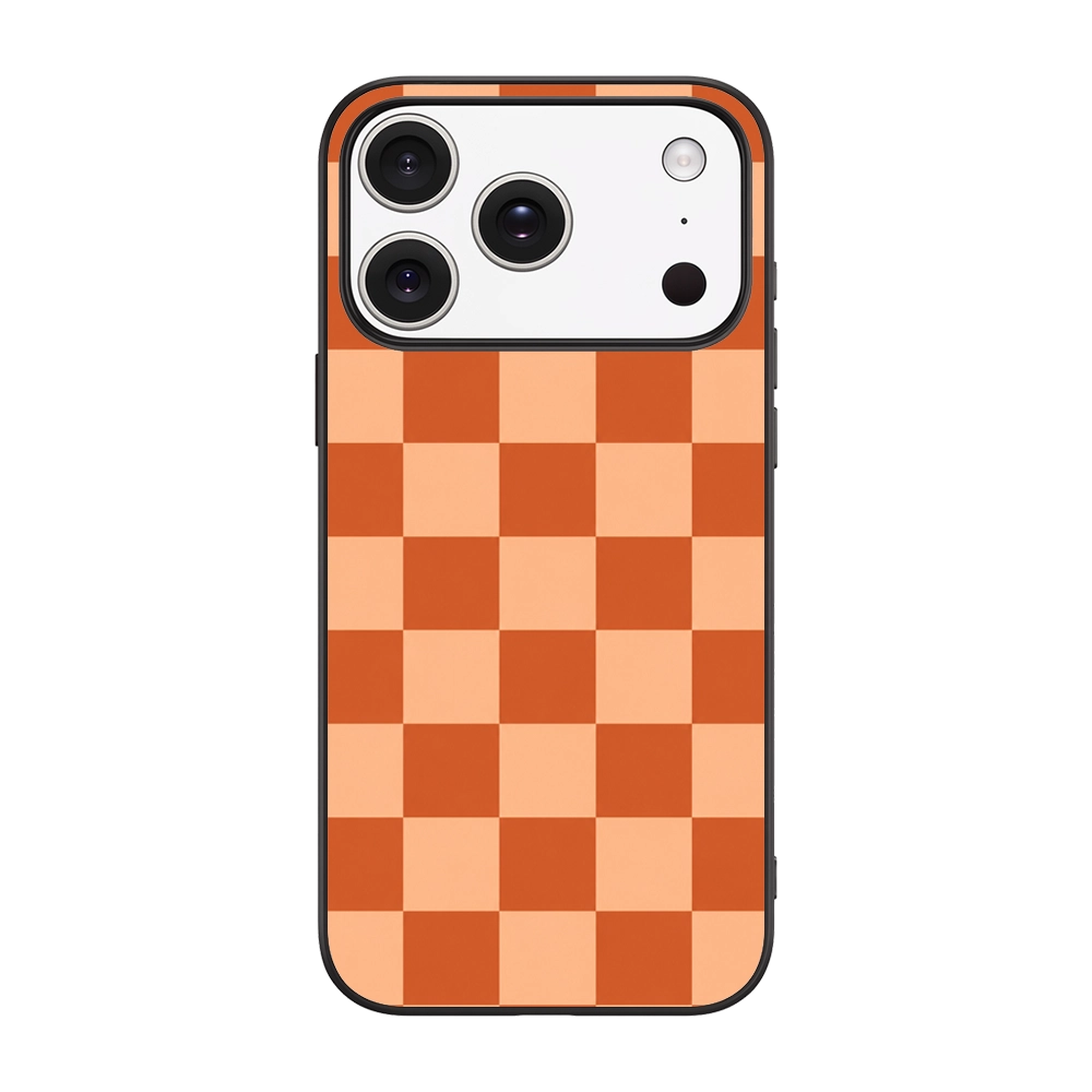 Orange Checkerboard Pattern