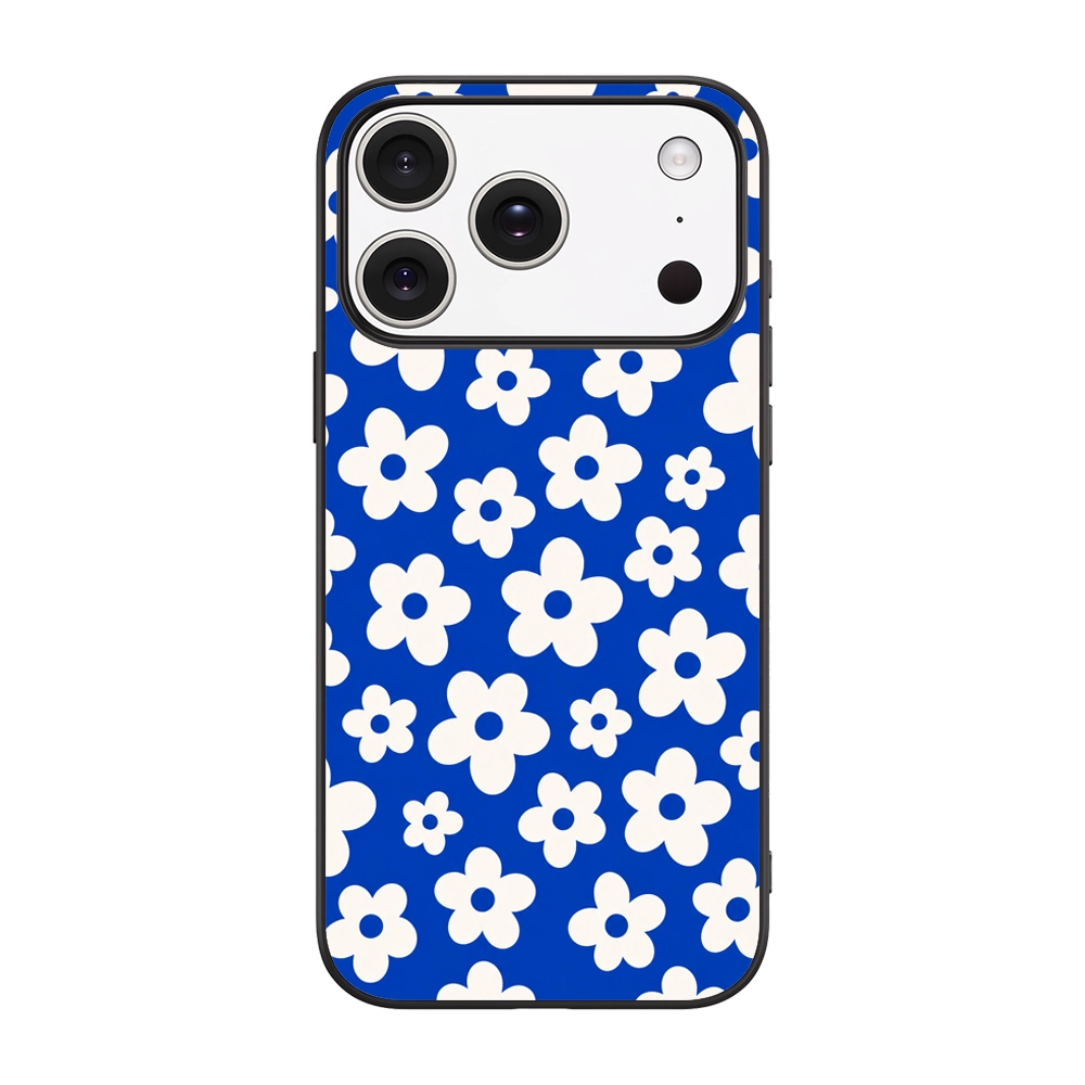 RETRO DAISY PATTERN - BLUE