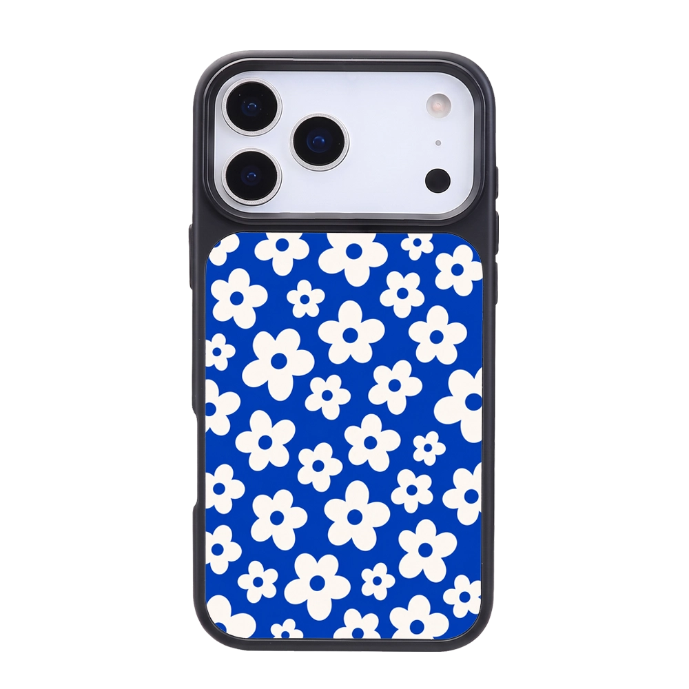 RETRO DAISY PATTERN - BLUE