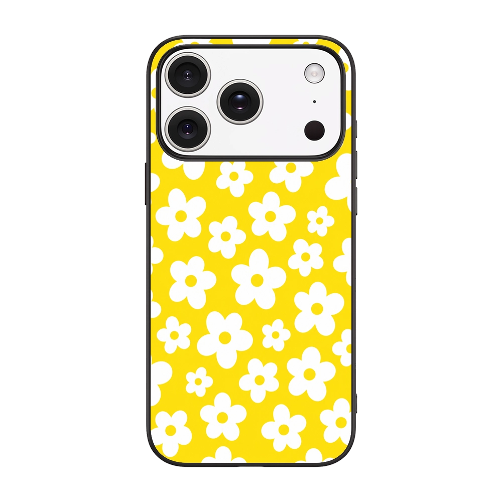 YELLOW RETRO DAISY PATTERN