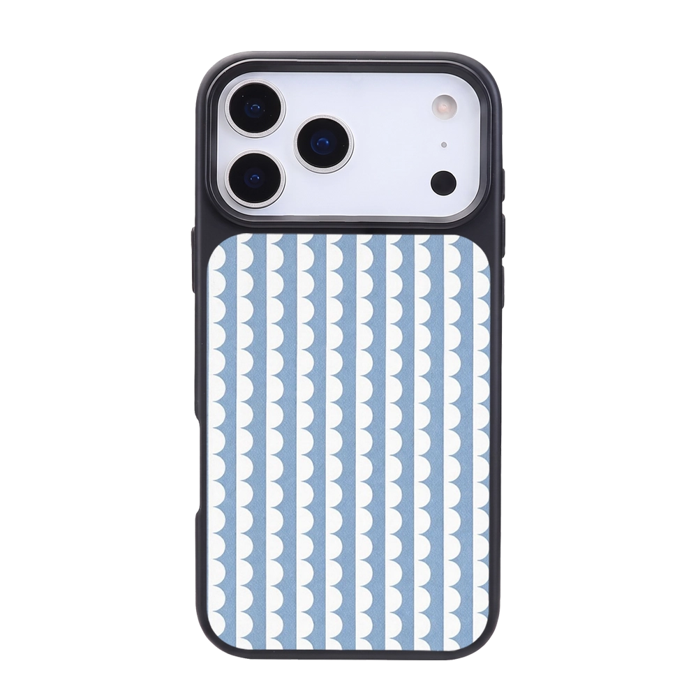 Bubble Stripes Blue Pattern